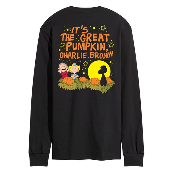 Peanuts - Great Pumpkin 60th Patch - Men's Long Sleeve Graphic T-Shirt