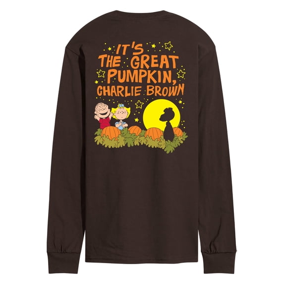 Peanuts - Great Pumpkin 60th Patch - Men's Long Sleeve Graphic T-Shirt
