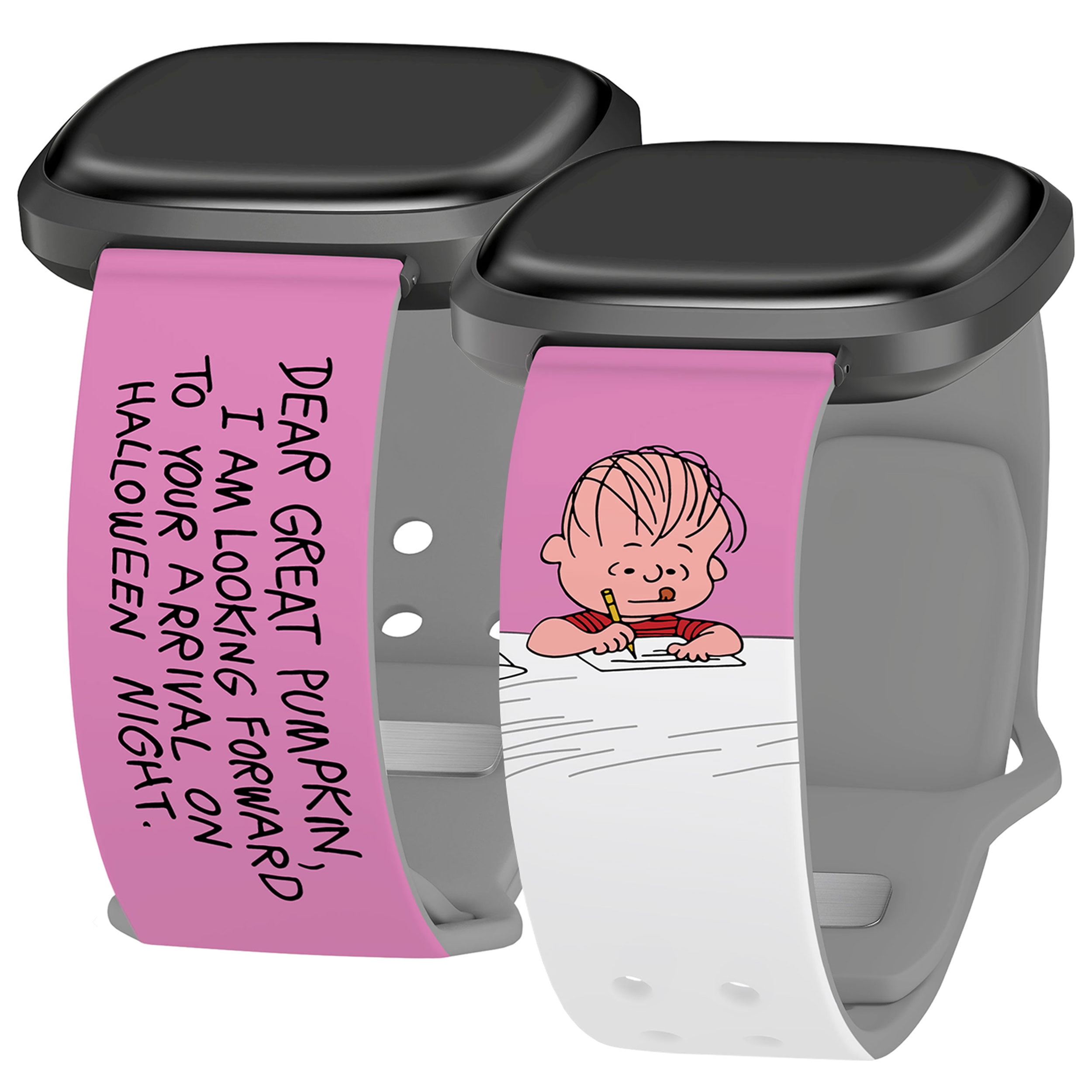 Peanuts Great Pumpkin Charlie Brown HD Unisex Watch Band for Fitbit Versa 3 & Sense (Short Letter) by Affinity Bands