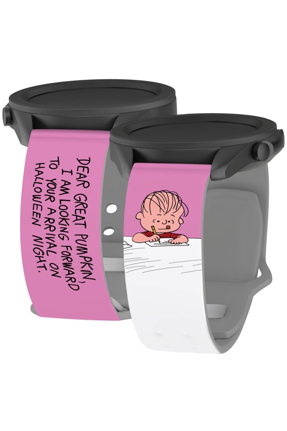 Peanuts Great Pumpkin Charlie Brown HD Unisex Watch Band for Samsung Galaxy Watch (20mm Short Letter) by Affinity Bands