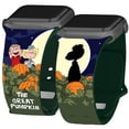 thumbnail image 1 of Peanuts Great Pumpkin Charlie Brown HD Watch Band for Apple Watch - 38/40/41mm(42mm Series 10/11) Long The Great Pumpkin by Affinity Bands, 1 of 1