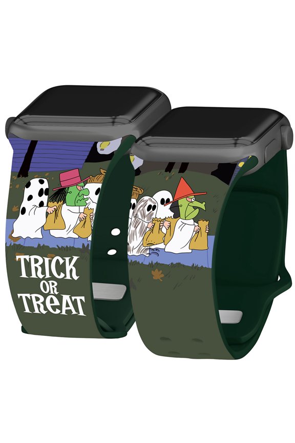 Peanuts Great Pumpkin Charlie Brown HD Watch Band for Apple Watch - 42/44/45/49mm(46mm Series 10/11) Long Trick Or Treat by Affinity Bands