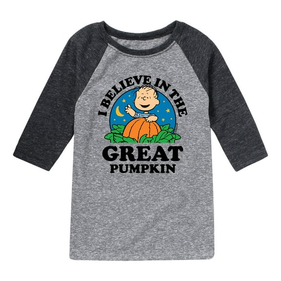Peanuts - Great Pumpkin - Toddler And Youth Raglan Graphic T-Shirt