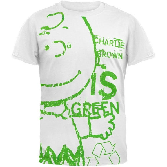 Peanuts - Green Chuck T-Shirt - Medium