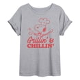 thumbnail image 1 of Peanuts - Grillin And Chillin - Juniors Ideal Flowy Muscle T-Shirt, 1 of 6