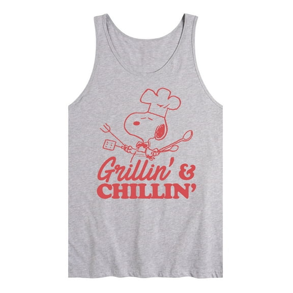 Peanuts - Grillin And Chillin - Men's Jersey Tank Top