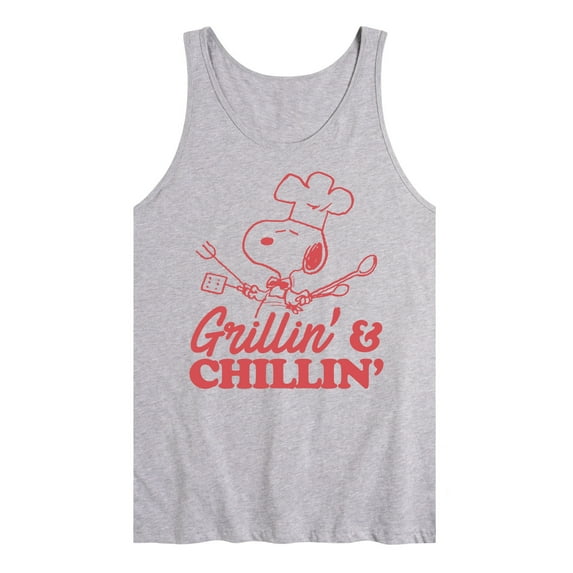 Peanuts - Grillin And Chillin - Men's Jersey Tank Top