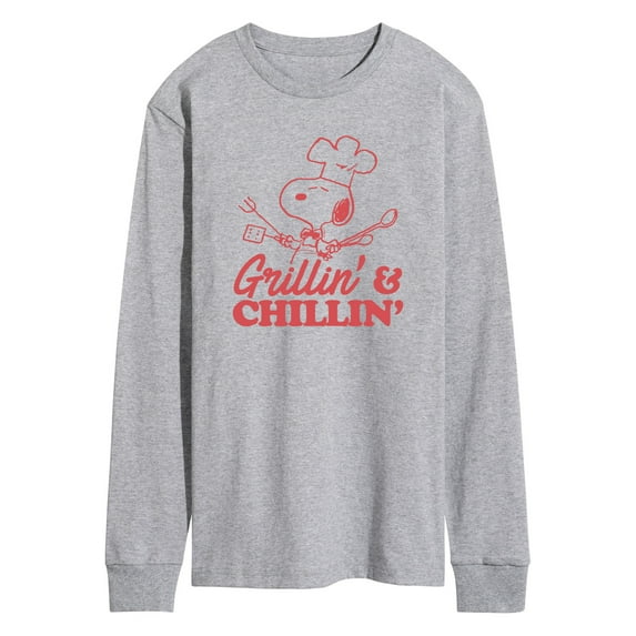 Peanuts - Grillin And Chillin - Men's Long Sleeve T-Shirt