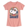 thumbnail image 1 of Peanuts - Groovy Snoopy - Toddler And Youth Girls Short Sleeve Graphic T-Shirt, 1 of 6