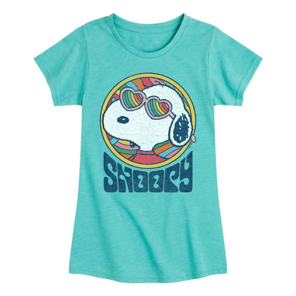Peanuts - Groovy Snoopy - Toddler And Youth Girls Short Sleeve Graphic T-Shirt