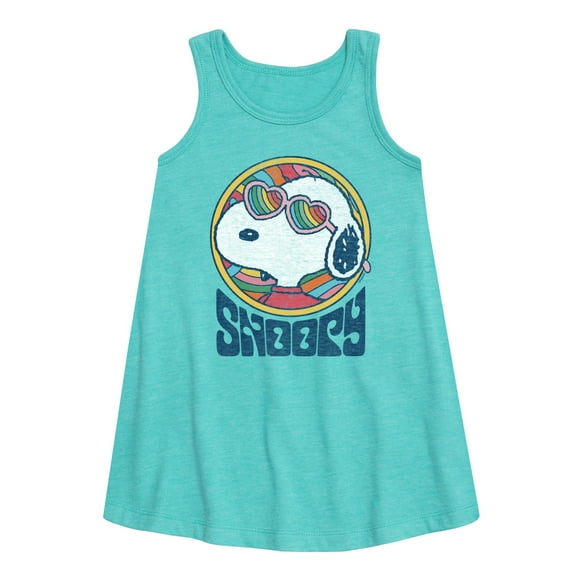 Peanuts - Groovy Snoopy - Toddler and Youth Girls A-line Dress