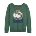thumbnail image 1 of Peanuts - Groovy Snoopy - Women's Lightweight French Terry Long Sleeve Shirt, 1 of 6