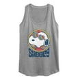 thumbnail image 1 of Peanuts - Groovy Snoopy - Women's Racerback Tank Top, 1 of 5