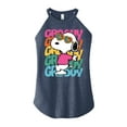 thumbnail image 1 of Peanuts - Groovy Stacked - Juniors High Neck Tank Top, 1 of 5