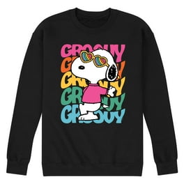 Peanuts Men s Snoopy Chill Vibes Just Hanging Crewneck Fleece Pullover Sweatshirts Walmart