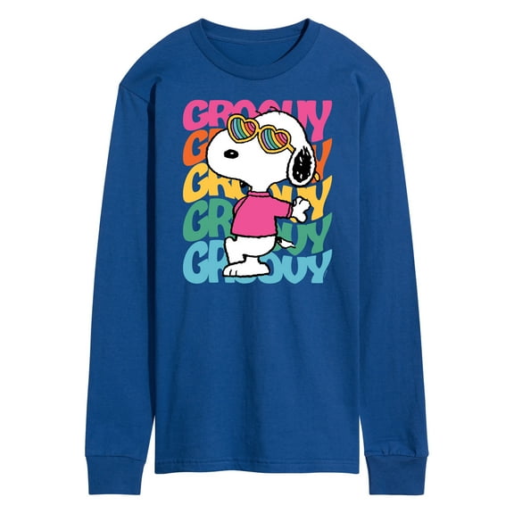 Peanuts - Groovy Stacked - Men's Long Sleeve T-Shirt