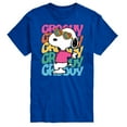 thumbnail image 1 of Peanuts - Groovy Stacked - Men's Short Sleeve Graphic T-Shirt, 1 of 6