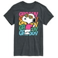 thumbnail image 1 of Peanuts - Groovy Stacked - Men's Short Sleeve Graphic T-Shirt, 1 of 6
