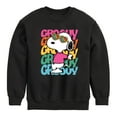 thumbnail image 1 of Peanuts - Groovy Stacked - Toddler And Youth Crewneck Fleece Sweatshirt, 1 of 6