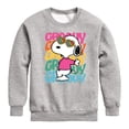 thumbnail image 1 of Peanuts - Groovy Stacked - Toddler And Youth Crewneck Fleece Sweatshirt, 1 of 6