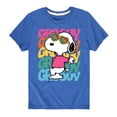 thumbnail image 1 of Peanuts - Groovy Stacked - Toddler And Youth Short Sleeve Graphic T-Shirt, 1 of 6