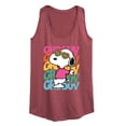 thumbnail image 1 of Peanuts - Groovy Stacked - Women's Racerback Tank Top, 1 of 5
