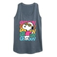 thumbnail image 1 of Peanuts - Groovy Stacked - Women's Racerback Tank Top, 1 of 5