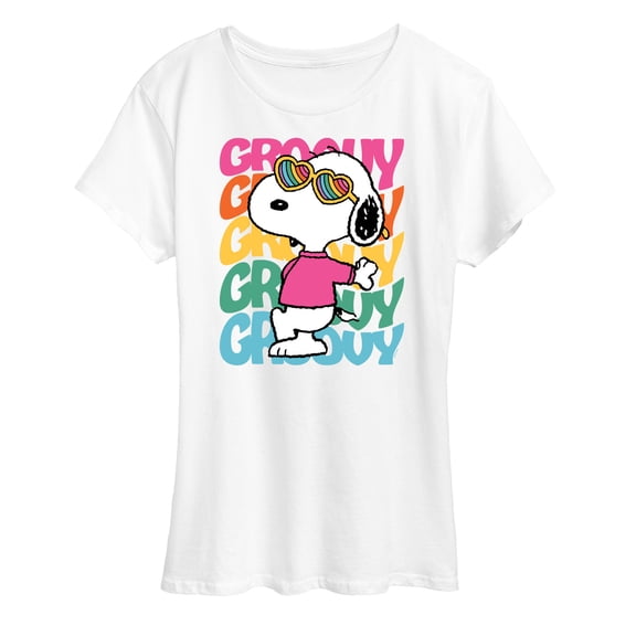 Peanuts - Groovy Stacked - Women's Short Sleeve Graphic T-Shirt