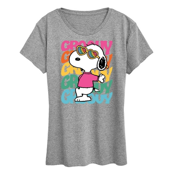 Peanuts - Groovy Stacked - Women's Short Sleeve Graphic T-Shirt