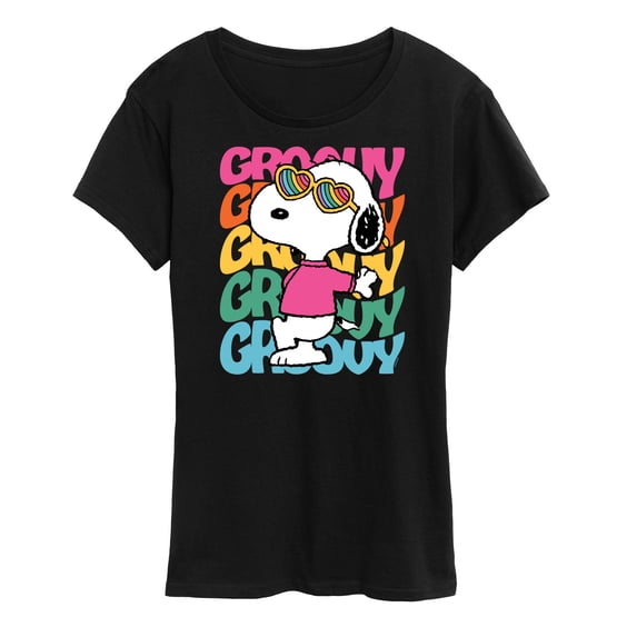 Peanuts - Groovy Stacked - Women's Short Sleeve Graphic T-Shirt