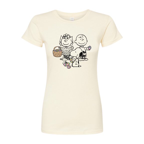 Peanuts - Group Easter - Juniors Fitted Graphic T-Shirt