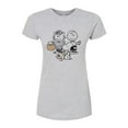 thumbnail image 1 of Peanuts - Group Easter - Juniors Fitted Graphic T-Shirt, 1 of 6