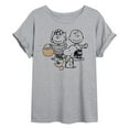 thumbnail image 1 of Peanuts - Group Easter - Juniors Ideal Flowy Muscle T-Shirt, 1 of 6