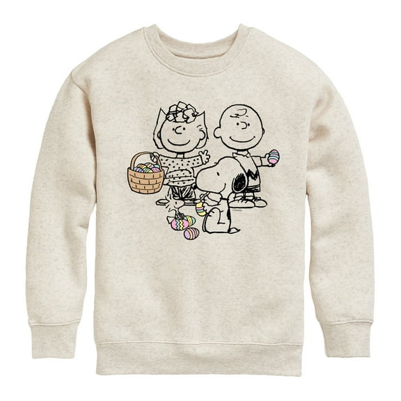 Peanuts - Group Easter  - Toddler & Youth Crewneck Fleece Sweatshirt