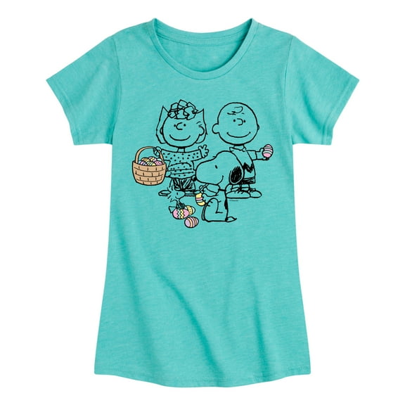 Peanuts - Group Easter - Toddler & Youth Girls Short Sleeve Graphic T-Shirt