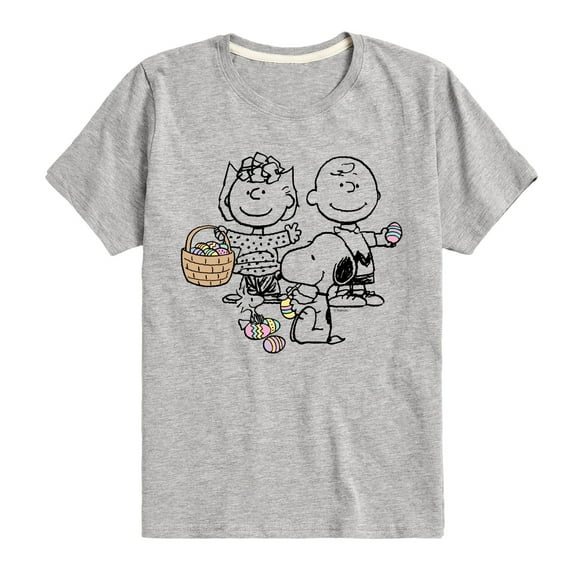 Peanuts - Group Easter - Toddler & Youth Short Sleeve Graphic T-Shirt