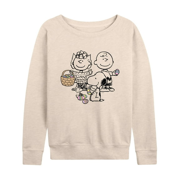 Peanuts - Group Easter  - Women's Lightweight French Terry Long Sleeve Shirt