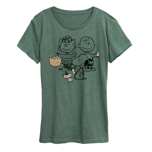 Peanuts - Group Easter  - Women's Short Sleeve Graphic T-Shirt