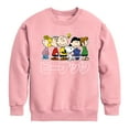 thumbnail image 1 of Peanuts Group Kanji - Toddler And Youth Crewneck Fleece Sweatshirt, 1 of 5