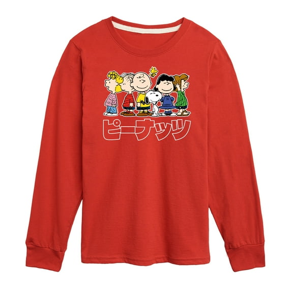 Peanuts Group Kanji - Toddler And Youth Long Sleeve Graphic T-Shirt