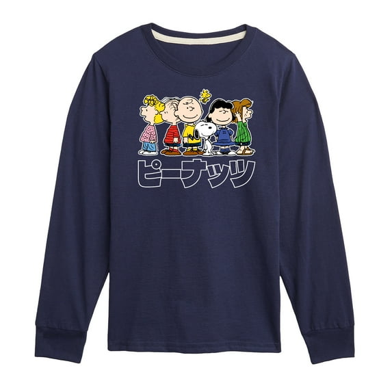 Peanuts Group Kanji - Toddler And Youth Long Sleeve Graphic T-Shirt