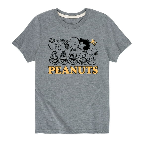 Peanuts - Group Outline - Toddler And Youth Short Sleeve Graphic T-Shirt