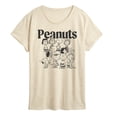 thumbnail image 1 of Peanuts - Group Outline - Women's Short Sleeve Graphic T-Shirt, 1 of 5