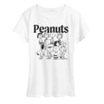 thumbnail image 1 of Peanuts - Group Outline - Women's Short Sleeve Graphic T-Shirt, 1 of 5