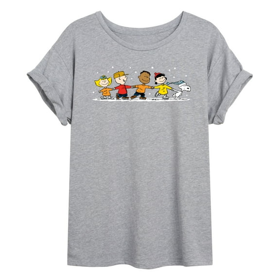 Peanuts - Group Skate - Women's Oversized T-Shirt