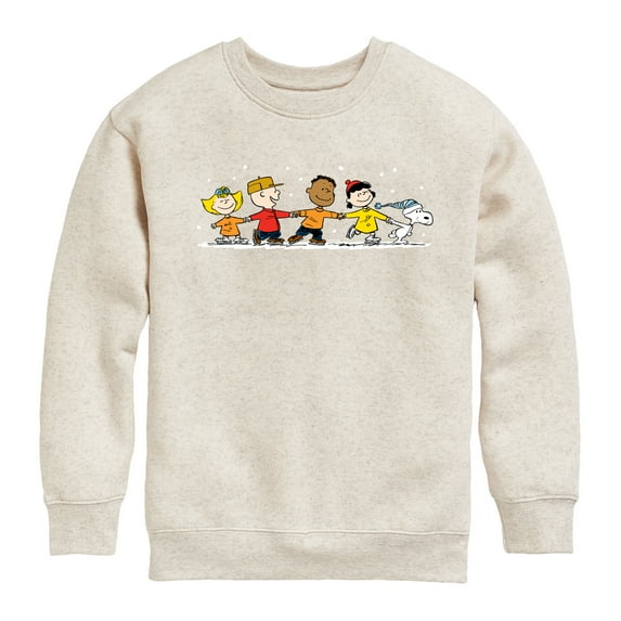 Peanuts - Group Skate - Toddler & Youth Crewneck Fleece Sweatshirt