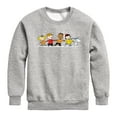 thumbnail image 1 of Peanuts - Group Skate - Toddler & Youth Crewneck Fleece Sweatshirt, 1 of 6