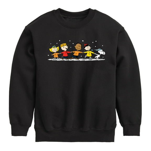 Peanuts - Group Skate - Toddler & Youth Crewneck Fleece Sweatshirt