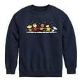 thumbnail image 1 of Peanuts - Group Skate - Toddler & Youth Crewneck Fleece Sweatshirt, 1 of 6