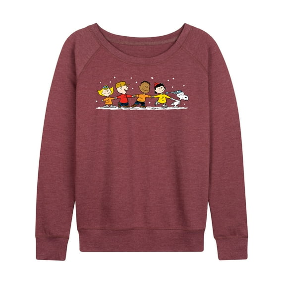 Peanuts - Group Skate - Women's Lightweight French Terry Long Sleeve Shirt